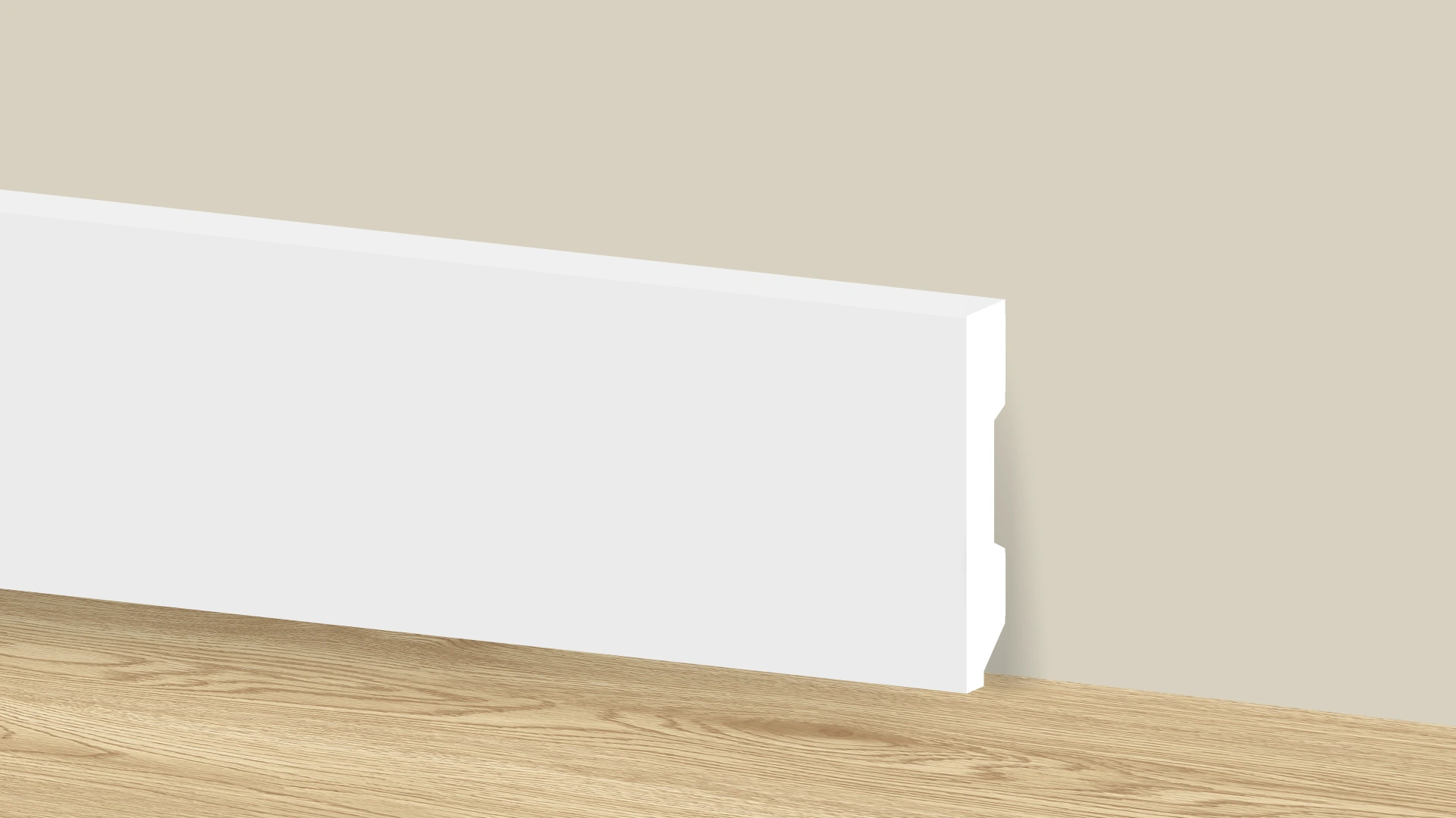 Плинтус из полистирола, 2400x70x15 мм 15-759